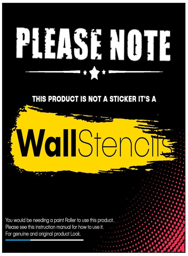 ARandNJ Stencils for Wall Painting Pack of 1 (Size:- 16X24 Inch) Pattern Theme- OM The Significance DIY Reusable Design Suitable for Pooja Room, Drawing Room, Entrance & Office Decoration - Image 5